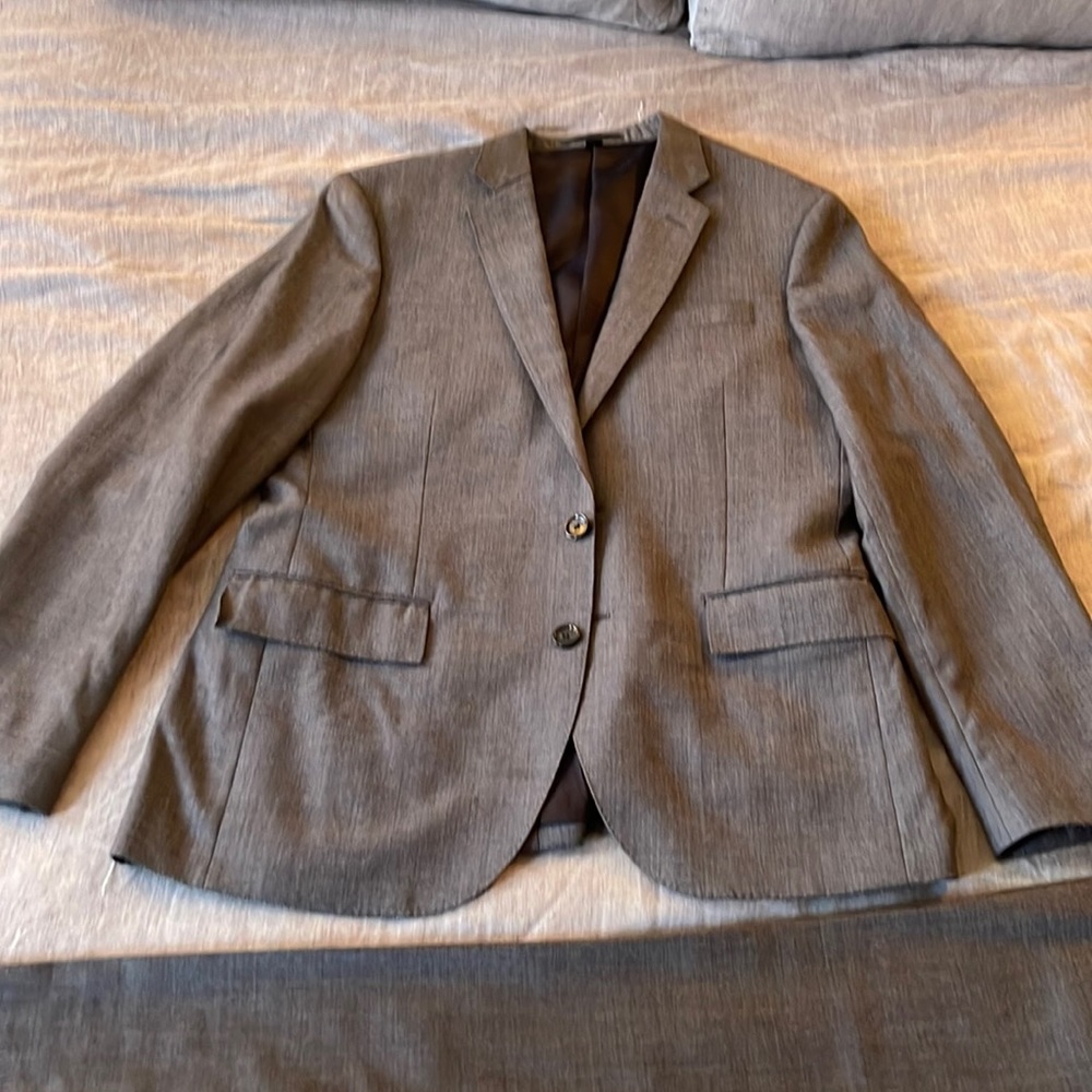 Ludlow wool suit — grey — 38s, 29/30 pants